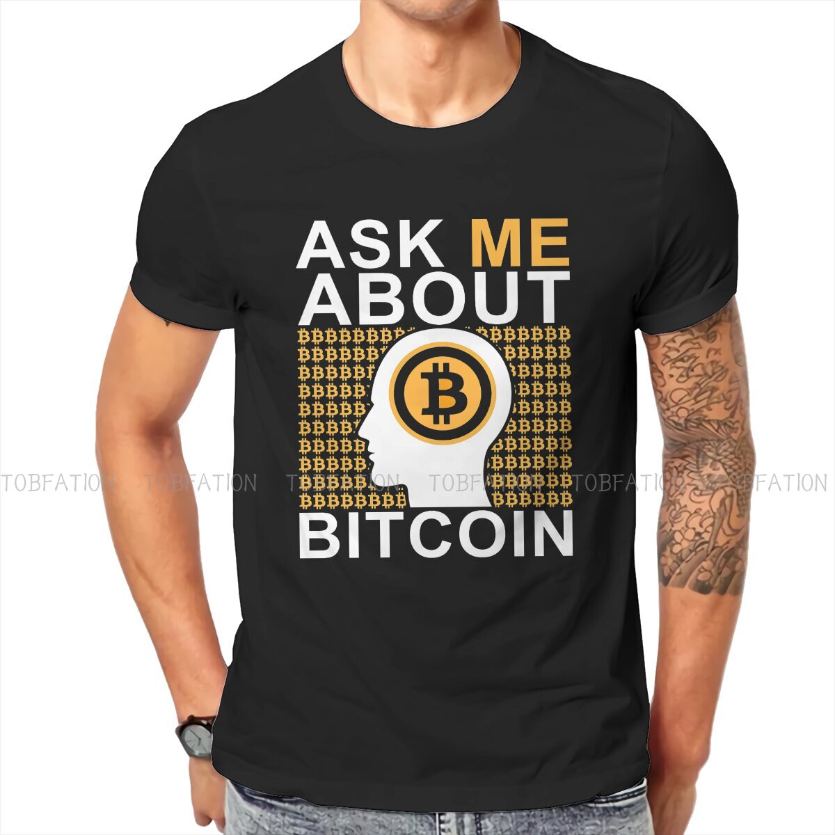 Ask Me About Bitcoin Meme T-Shirt