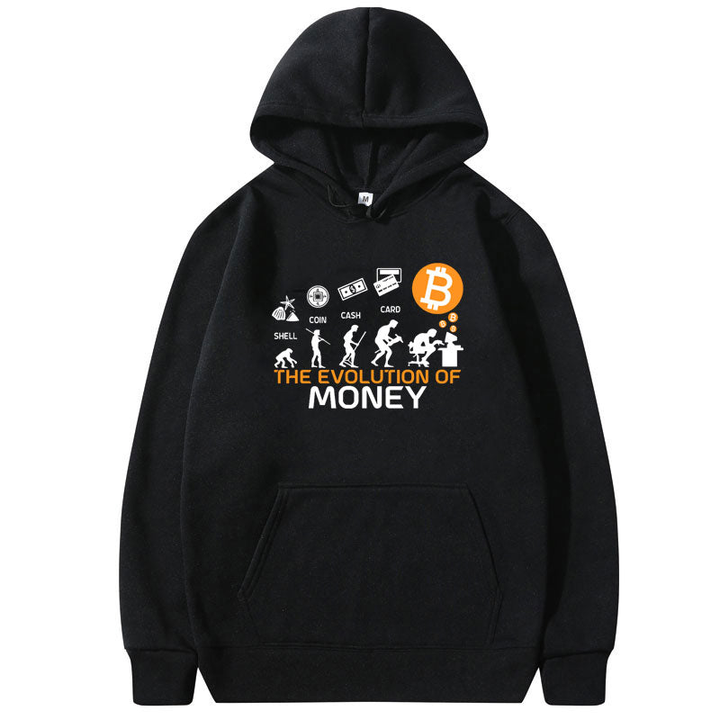 Bitcoin The Evolution of Money Oversized Hoodie