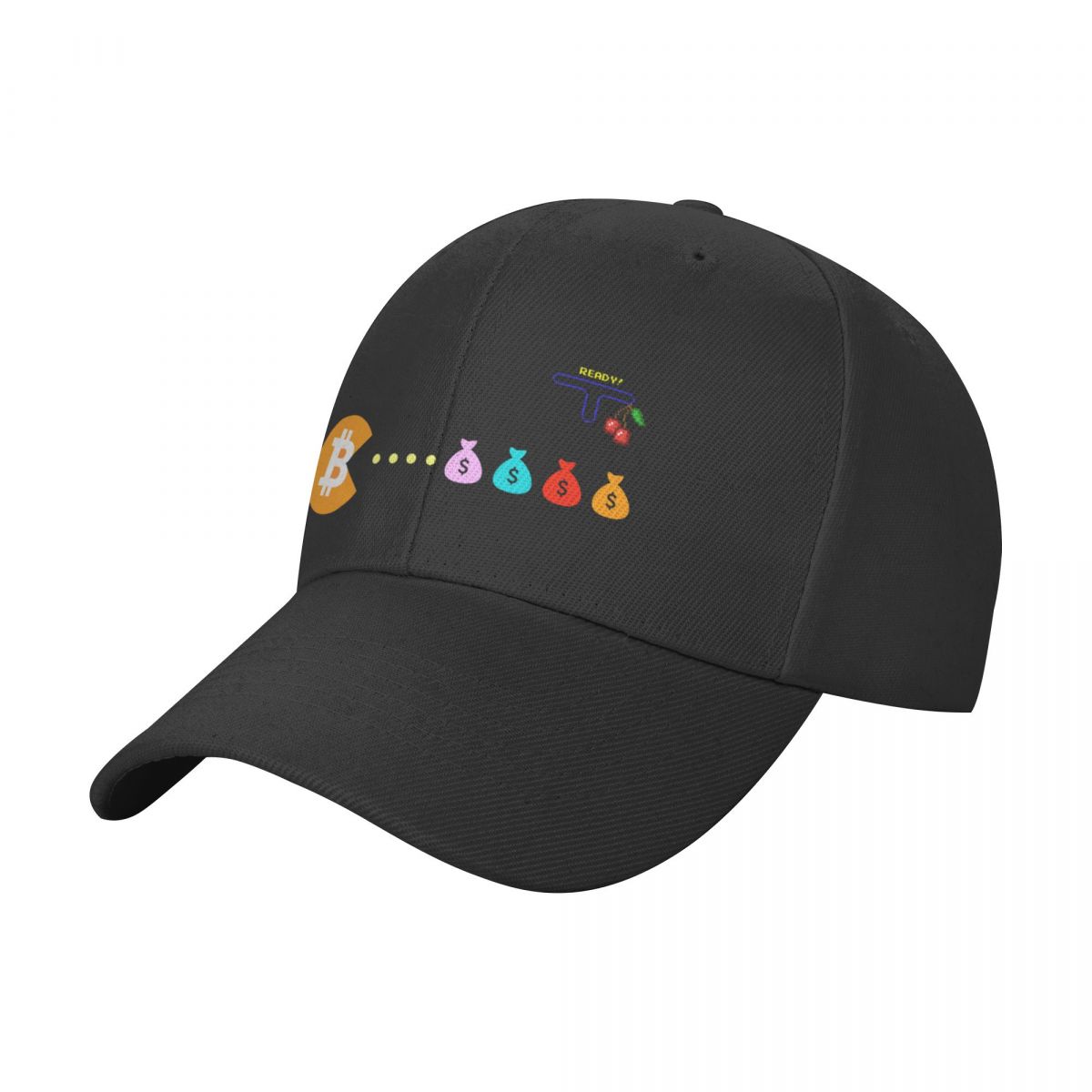 Bitcoin Eats Dollar Baseball Cap