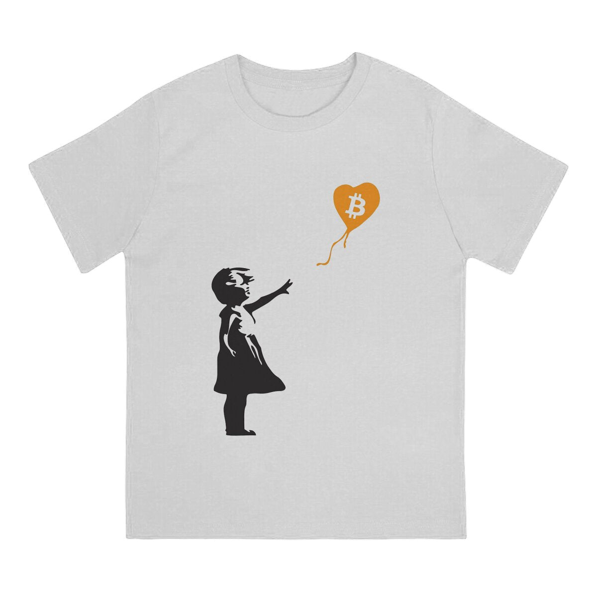 Bitcoin Meme Bansky Balloon Girl T-Shirt