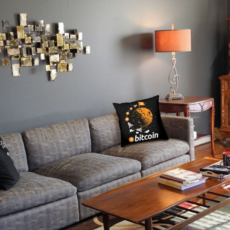 Bitcoin To The Moon Pillow Case
