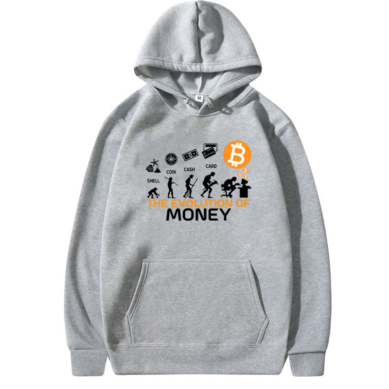 Bitcoin The Evolution of Money Oversized Hoodie