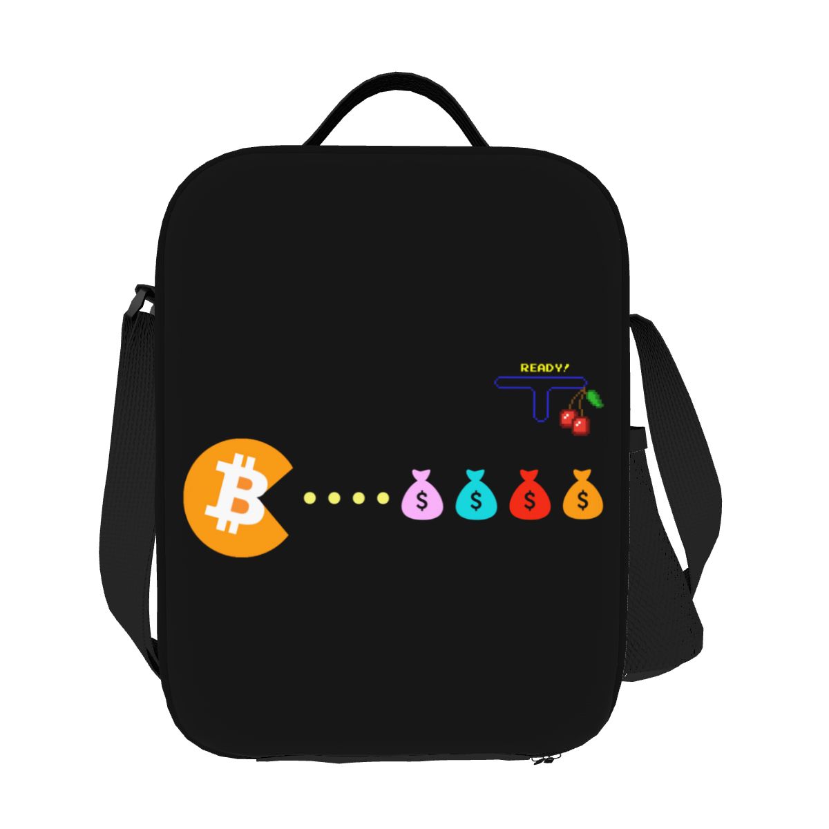 Bitcoin Eats Dollar Thermal Insulated Lunch Bag