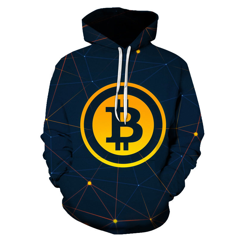 Bitcoin 3d Printed Cool Hoodies