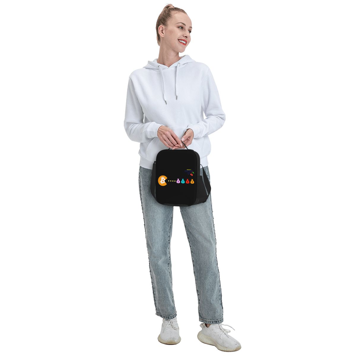 Bitcoin Eats Dollar Thermal Insulated Lunch Bag