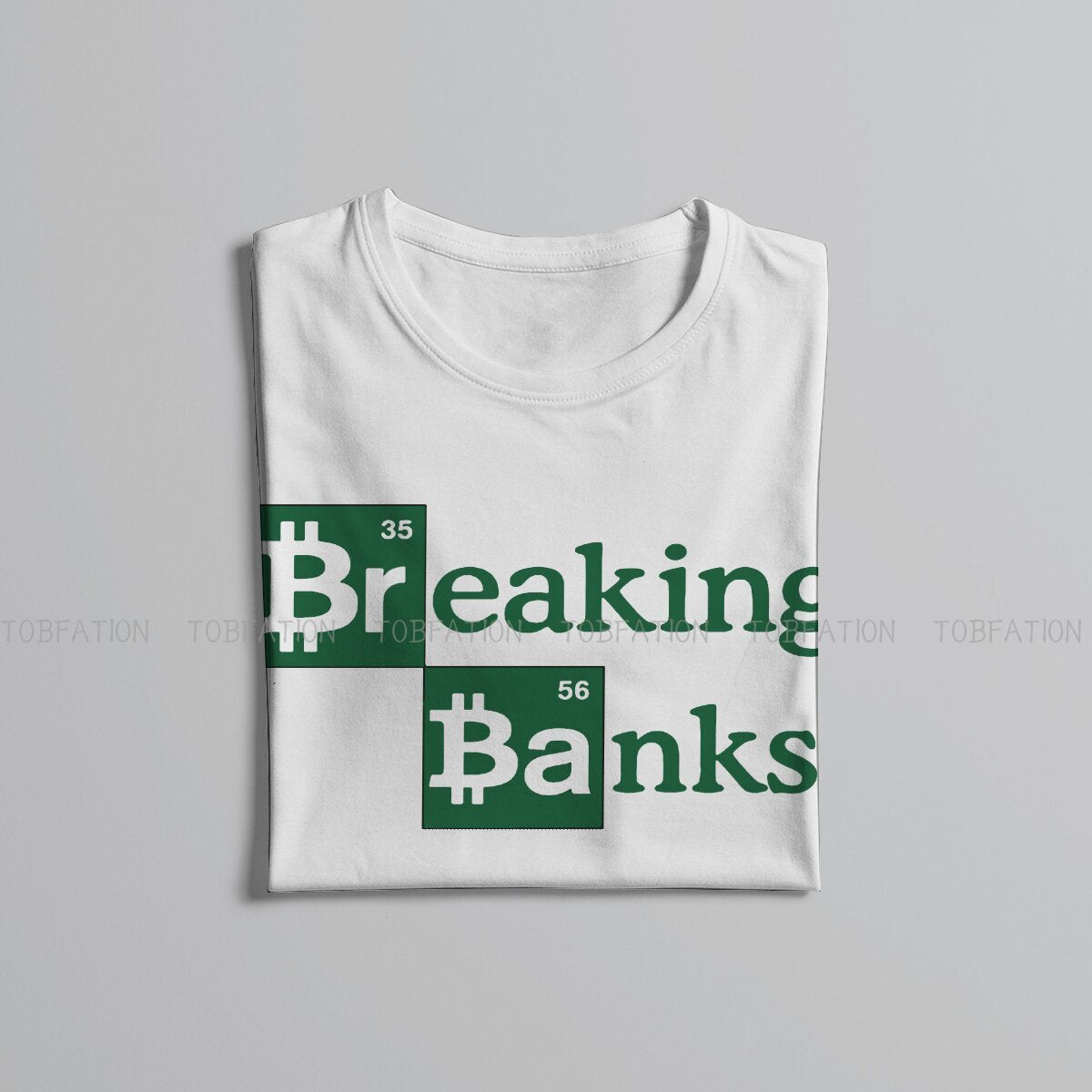 Bitcoin Breaking Banks Polyester T-Shirts