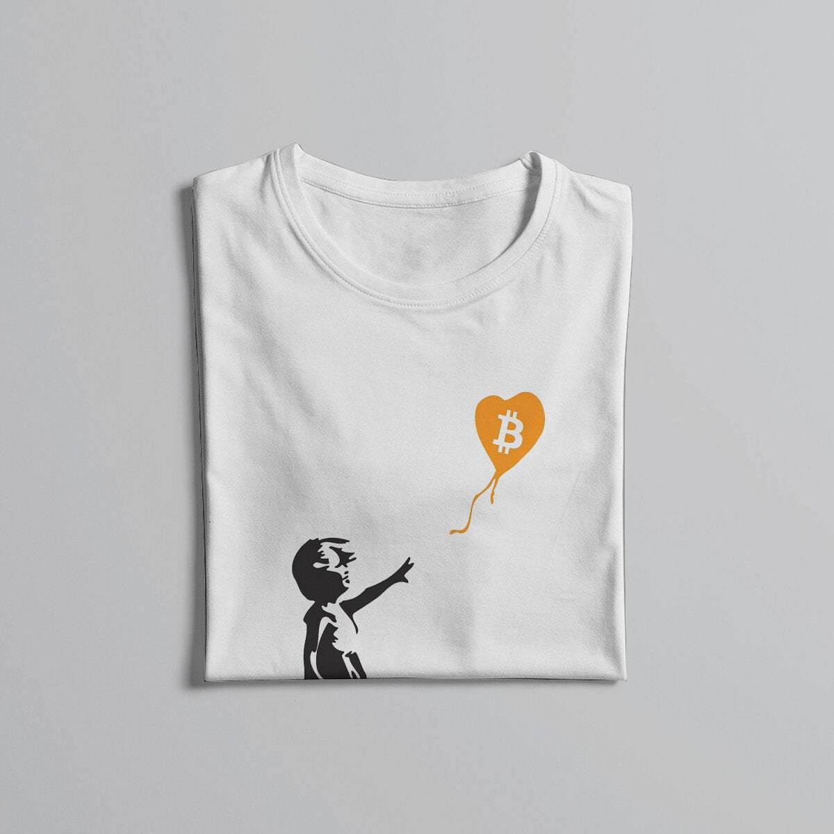 Bitcoin Meme Bansky Balloon Girl T-Shirt