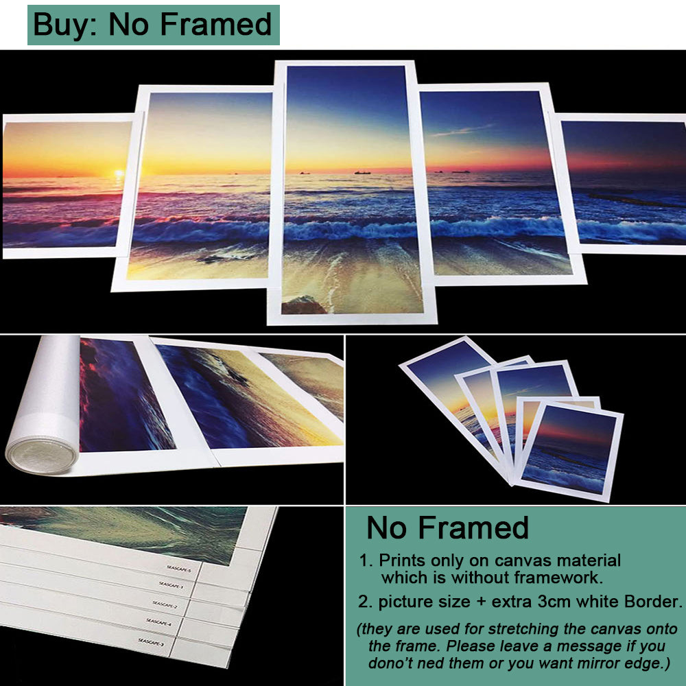 Bitcoin Canvas Art Wall 5 Panel