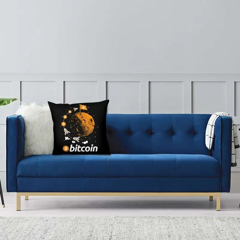 Bitcoin To The Moon Pillow Case