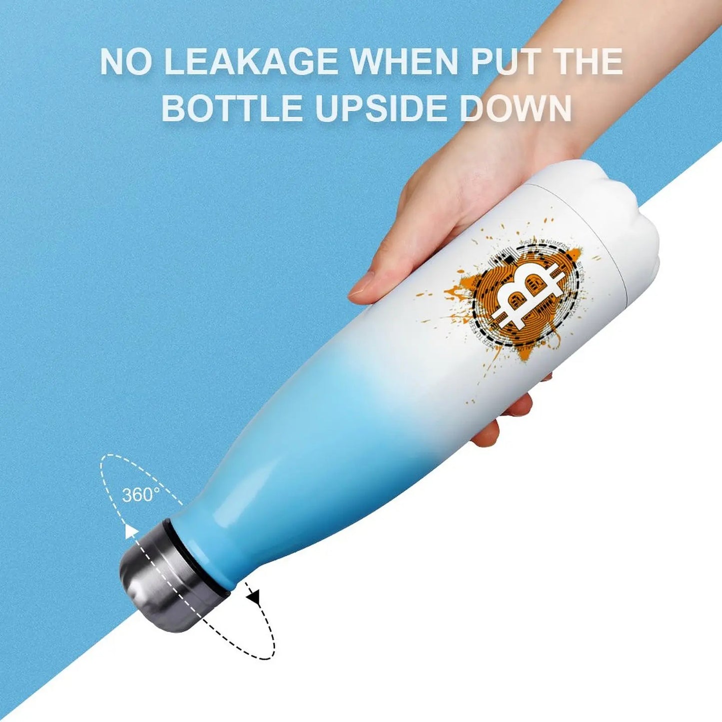 Bitcoin BTC Stainless Steel Water Bottles