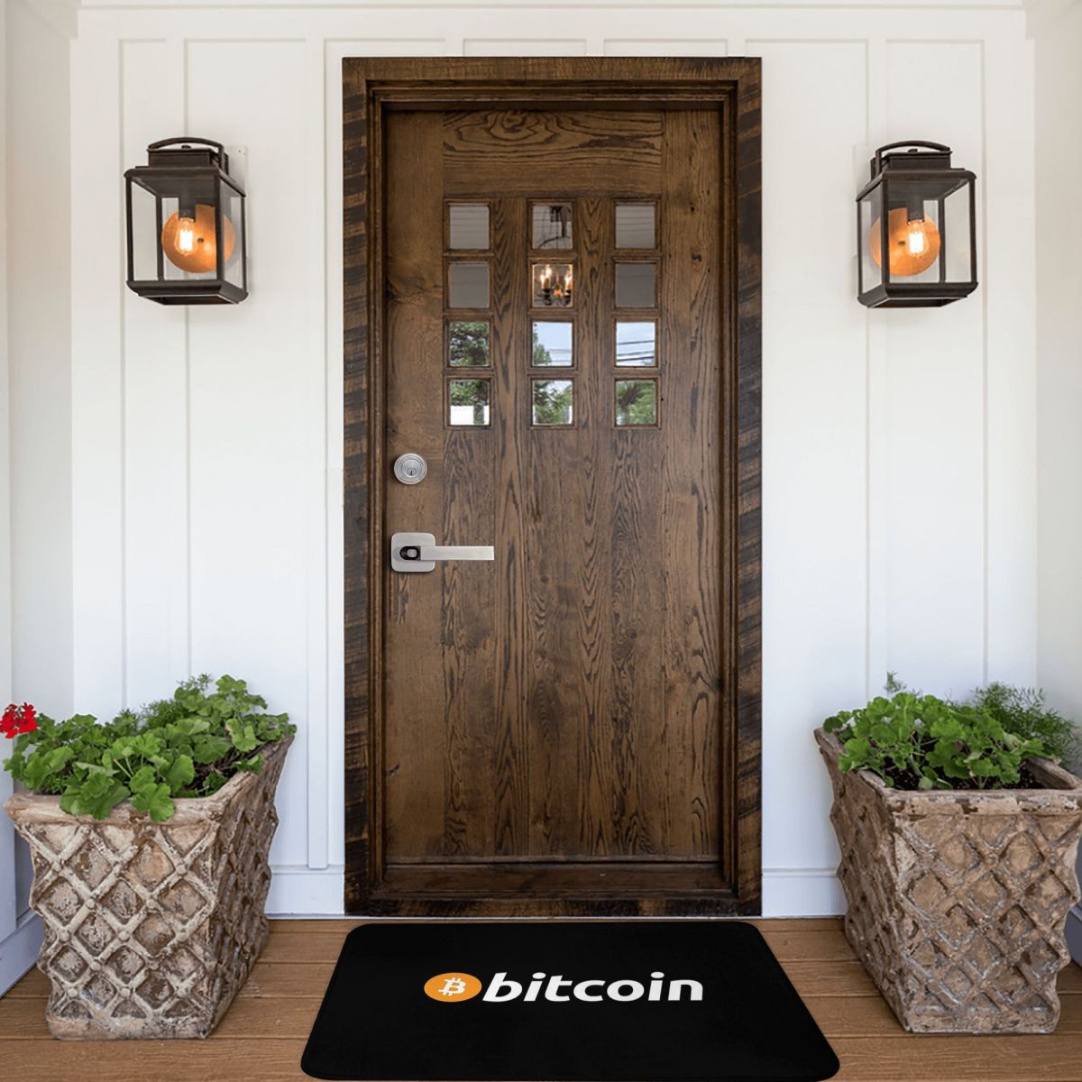 Bitcoin Virtual Currency Non-Slip Carpet