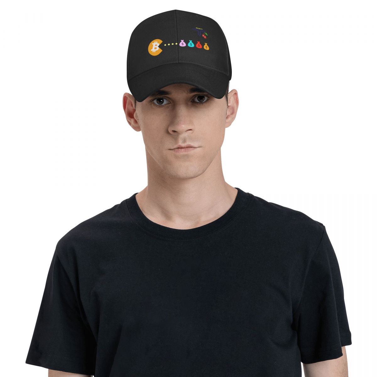Bitcoin Eats Dollar Baseball Cap