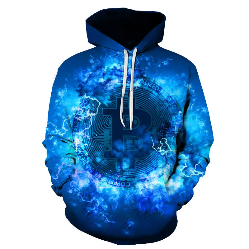 Bitcoin 3d Printed Cool Hoodies