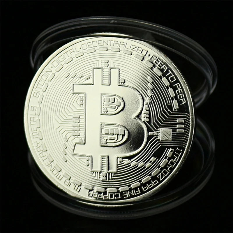 Bitcoin Art Collection Gold Plated Bitcoins