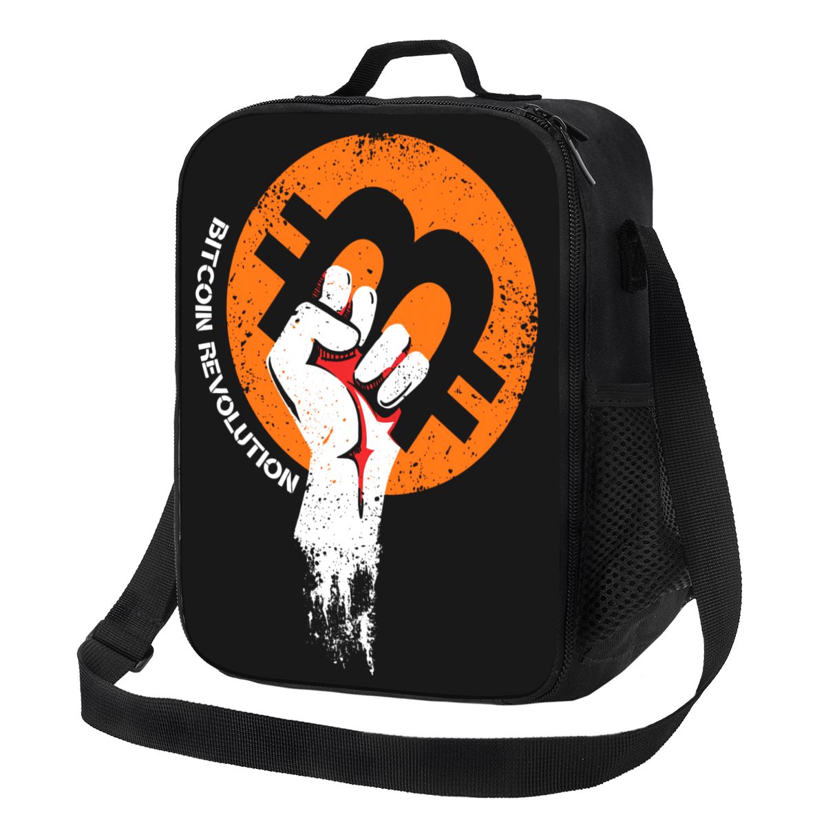 Bitcoin Eats Dollar Thermal Insulated Lunch Bag