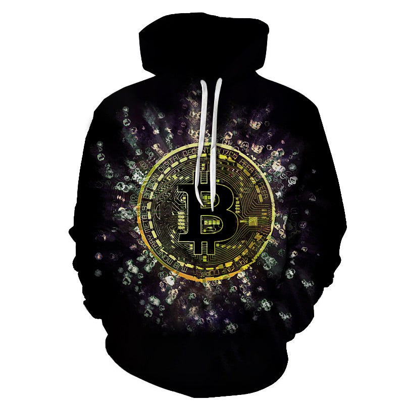 Bitcoin 3d Printed Cool Hoodies