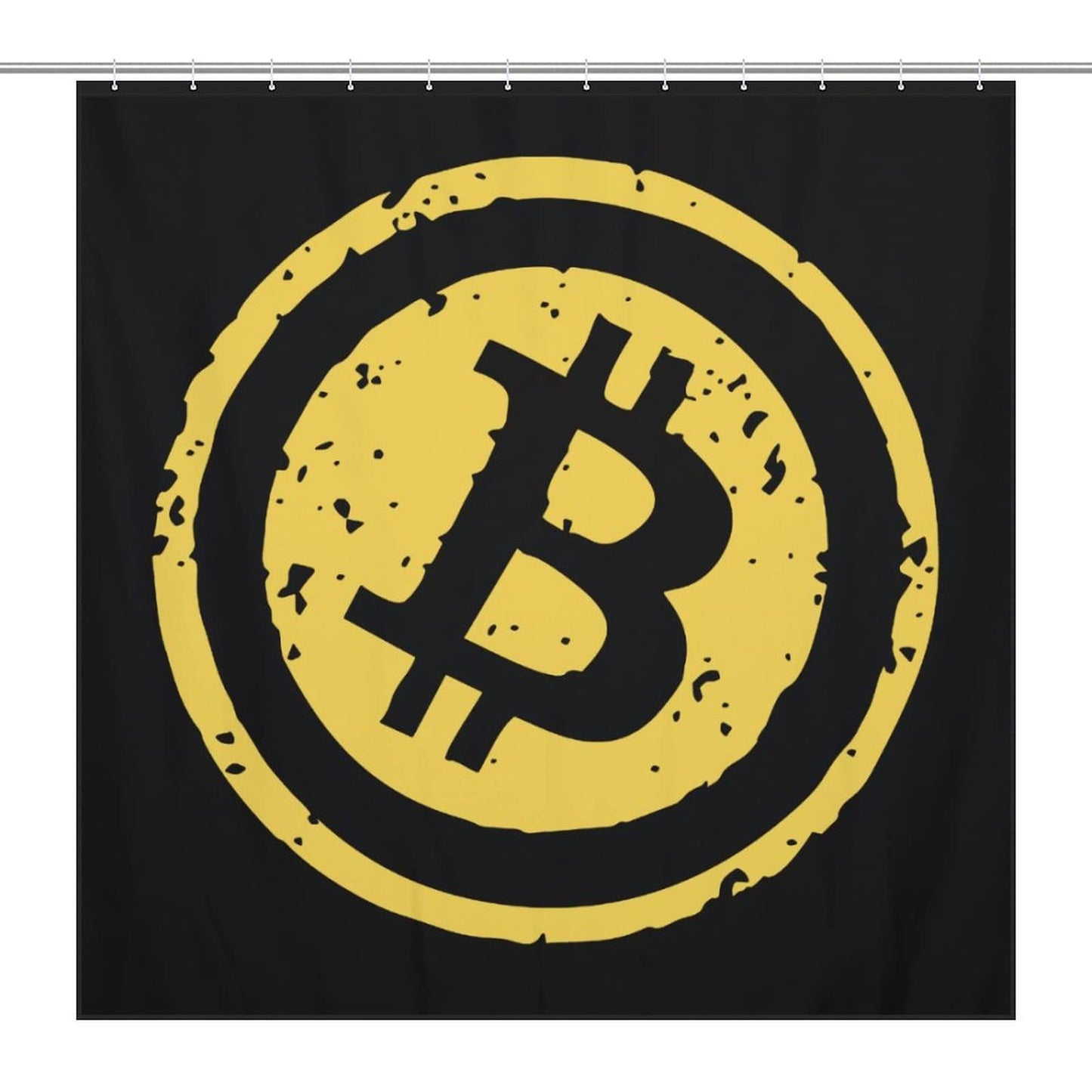 Bitcoin Bathroom Shower Curtain