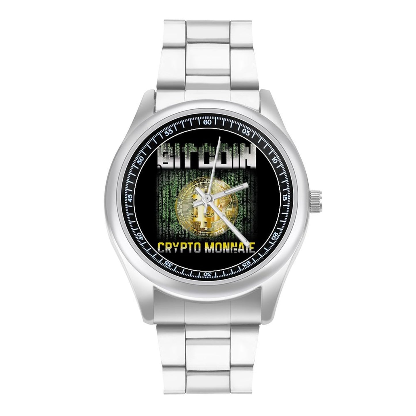 Bitcoin on Fire Quartz Watch