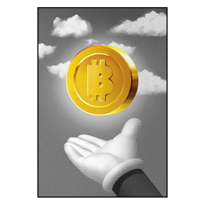 Bitcoin Pop Art Graffiti Posters
