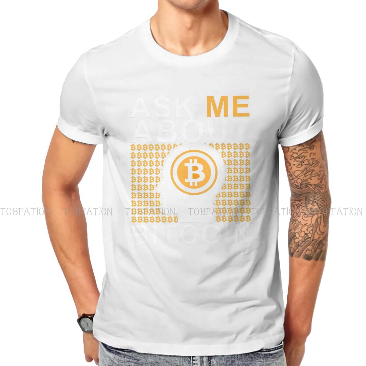 Ask Me About Bitcoin Meme T-Shirt