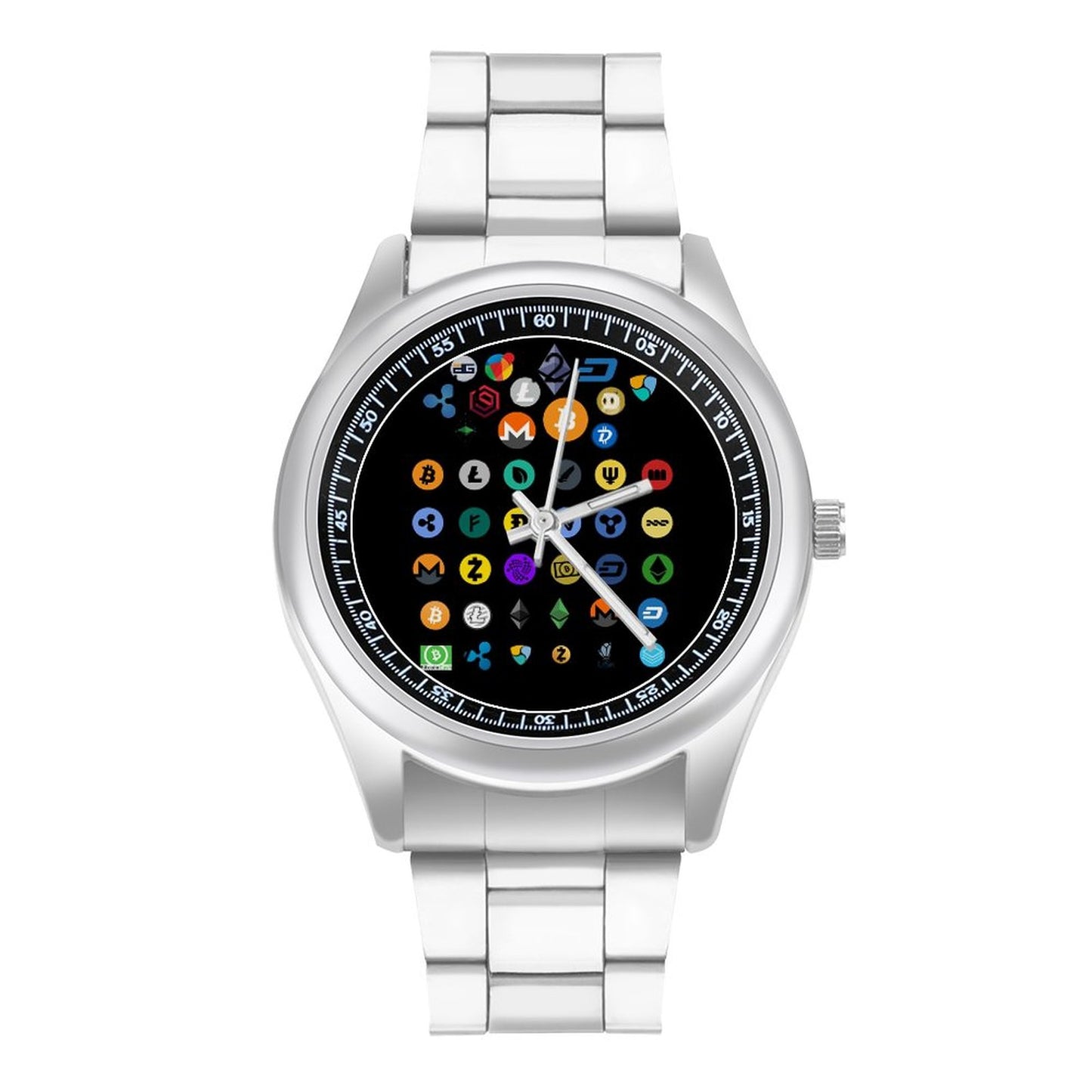 Bitcoin on Fire Quartz Watch