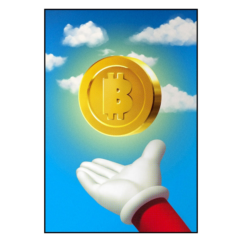 Bitcoin Pop Art Graffiti Posters