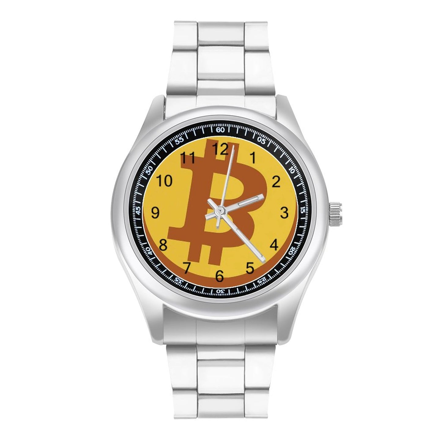 Bitcoin on Fire Quartz Watch