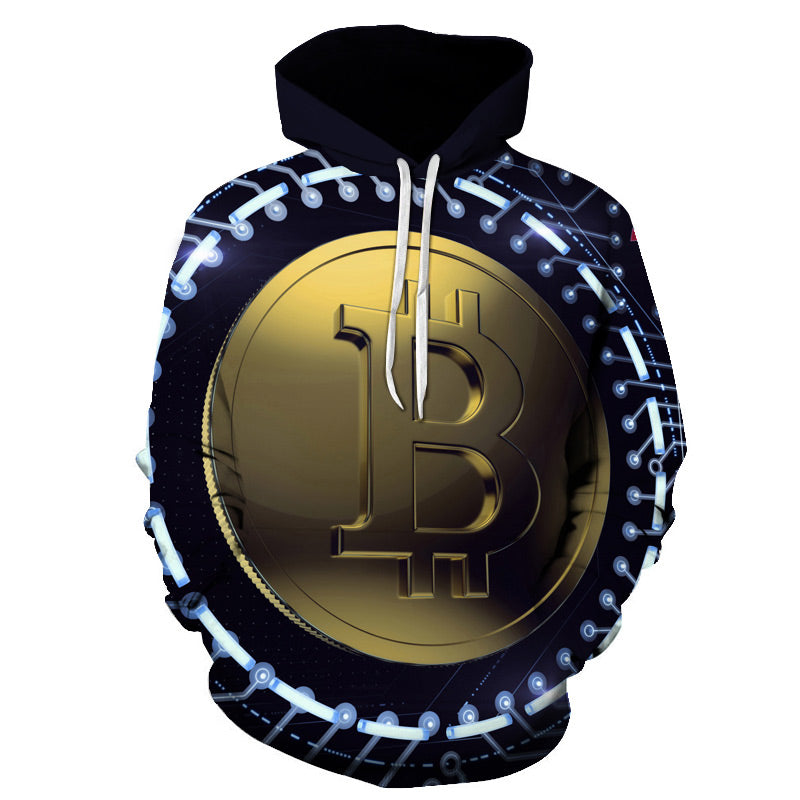 Bitcoin 3d Printed Cool Hoodies