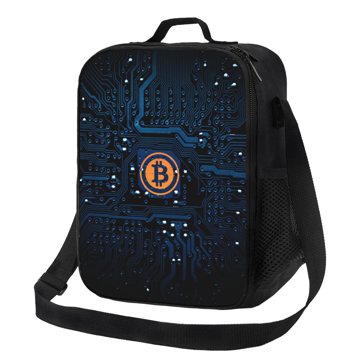 Bitcoin Eats Dollar Thermal Insulated Lunch Bag
