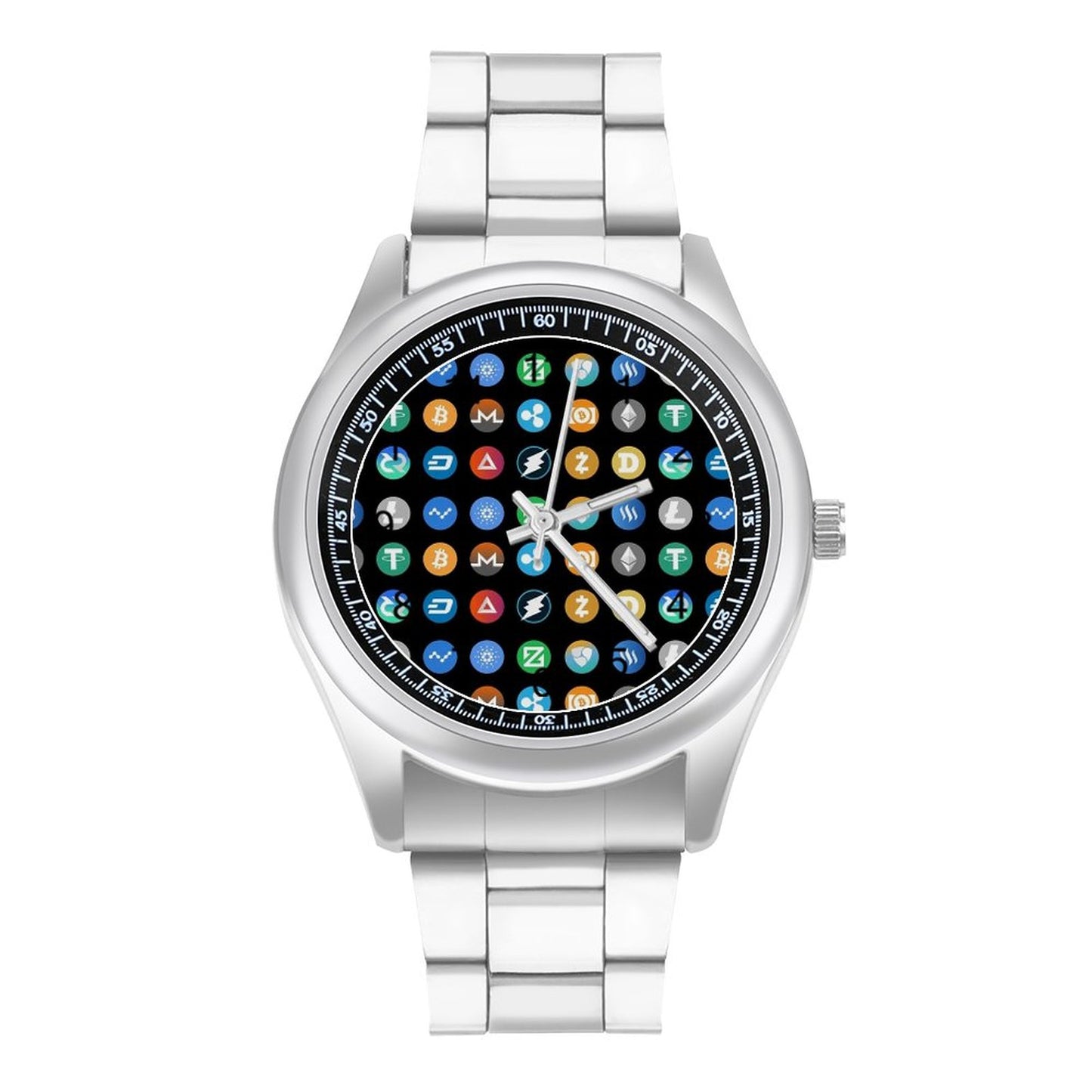 Bitcoin on Fire Quartz Watch