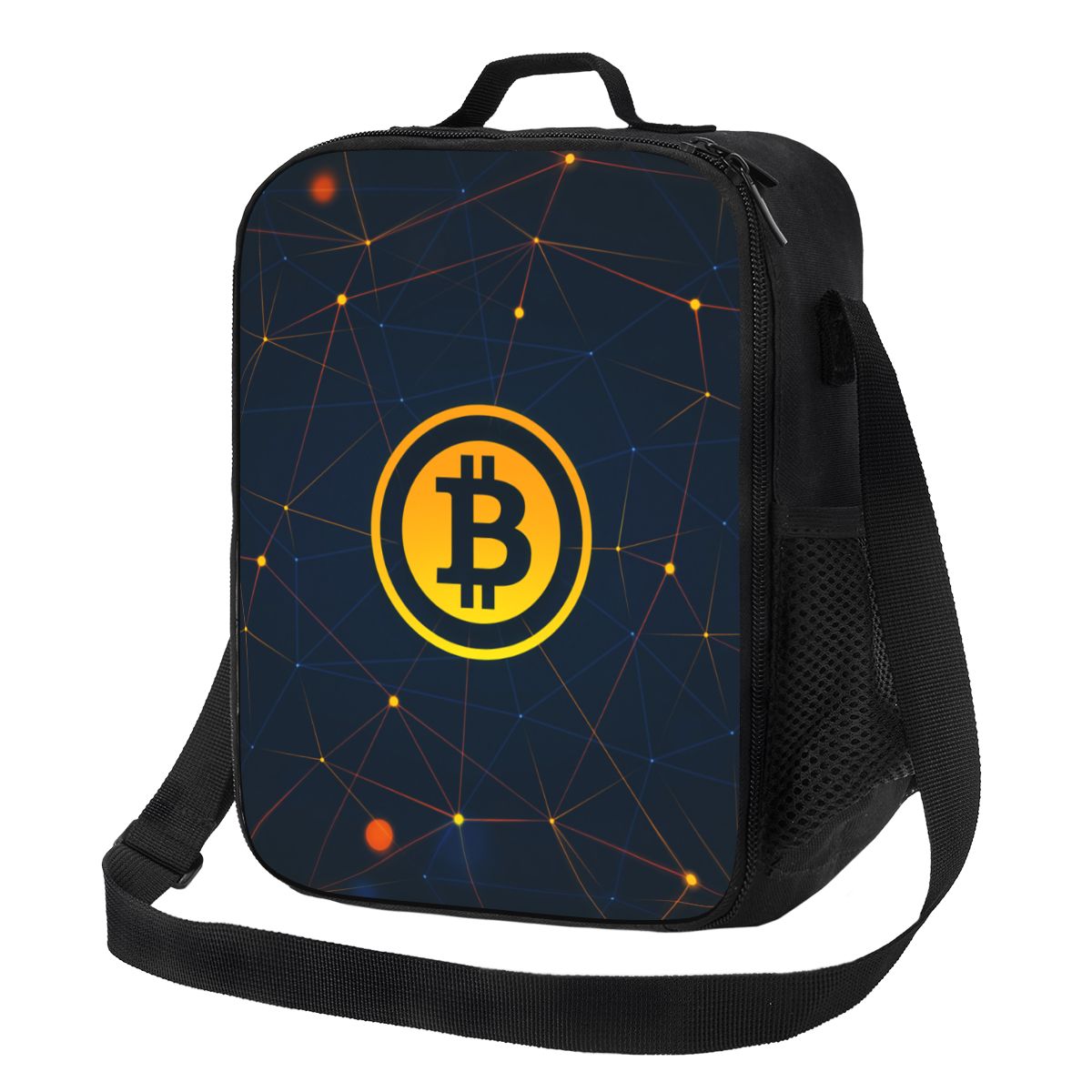 Bitcoin Eats Dollar Thermal Insulated Lunch Bag