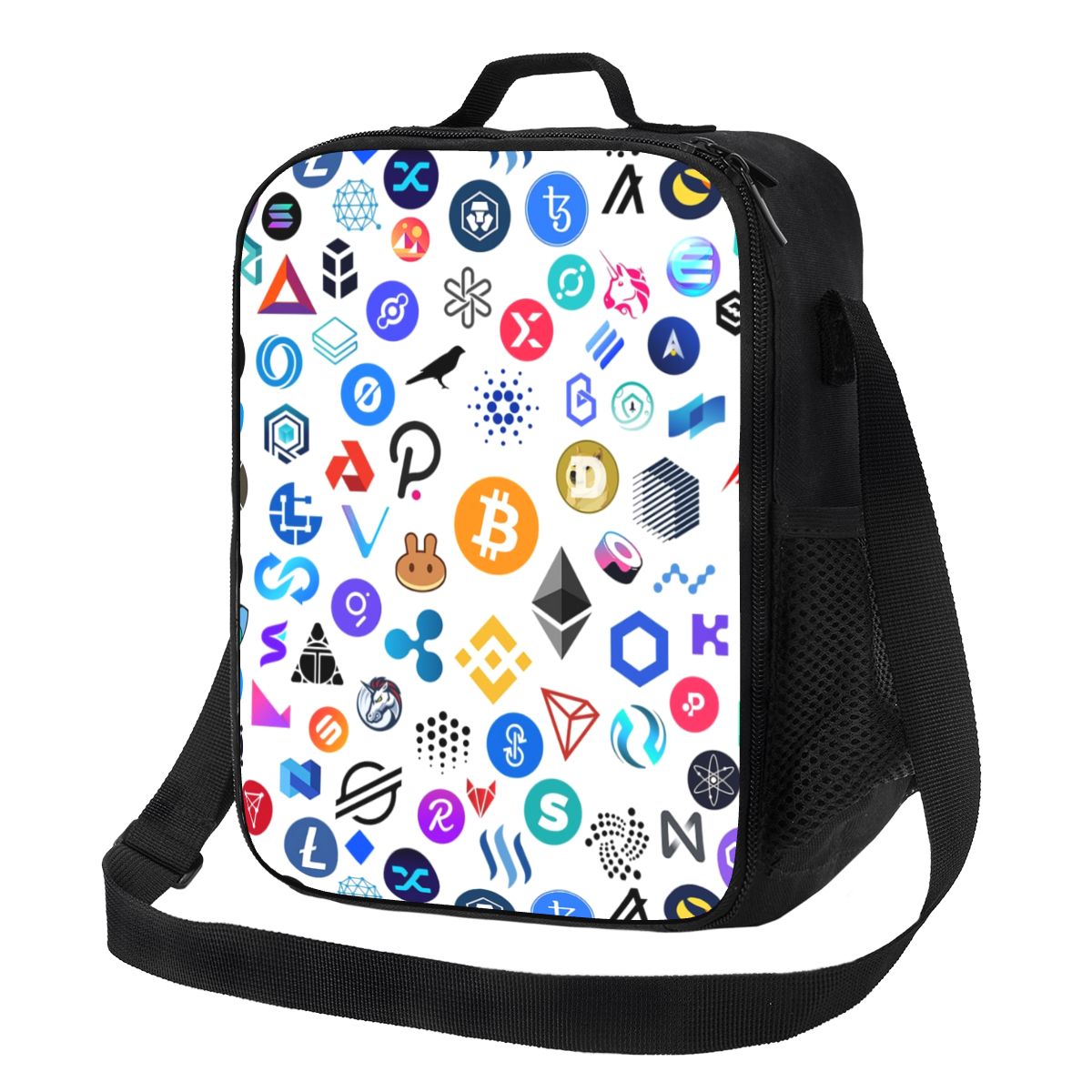 Bitcoin Eats Dollar Thermal Insulated Lunch Bag
