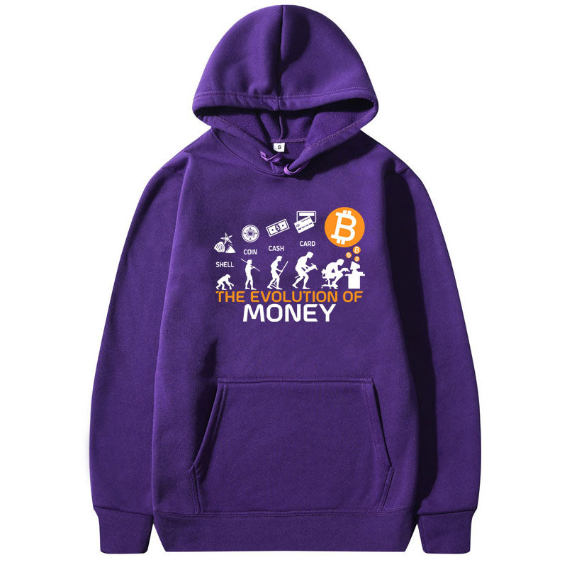 Bitcoin The Evolution of Money Oversized Hoodie
