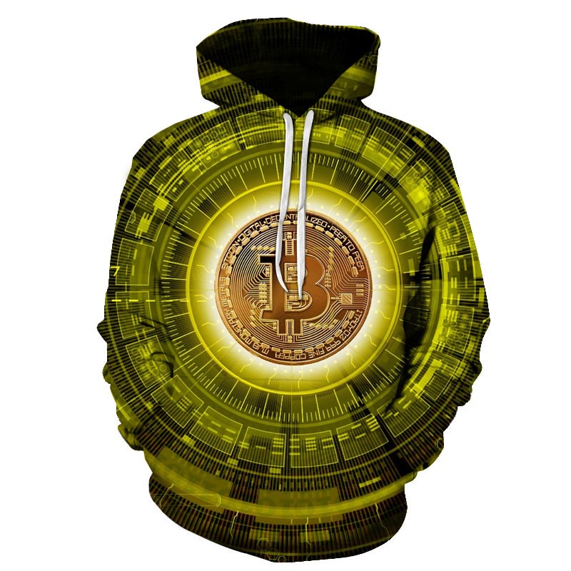 Bitcoin 3d Printed Cool Hoodies