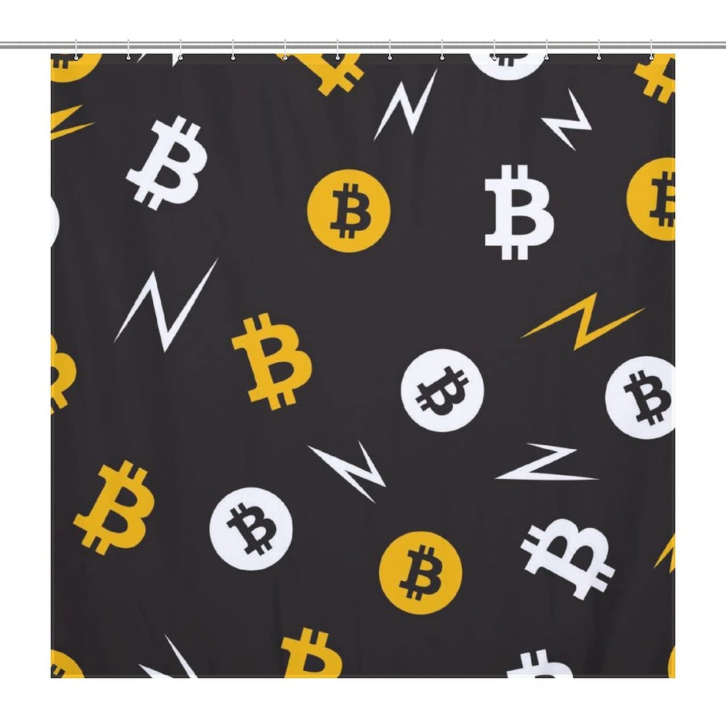 Bitcoin Bathroom Shower Curtain