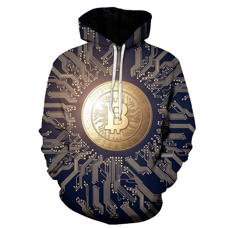 Bitcoin 3d Printed Cool Hoodies