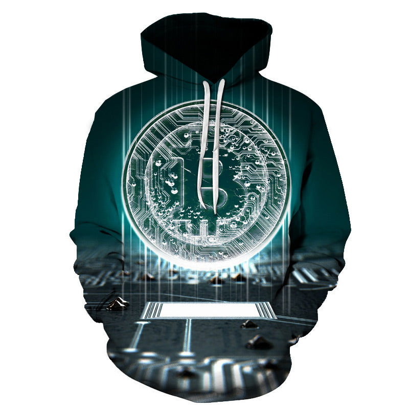 Bitcoin 3d Printed Cool Hoodies