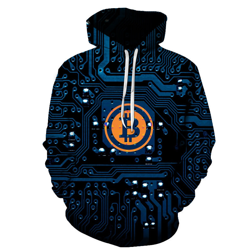 Bitcoin 3d Printed Cool Hoodies