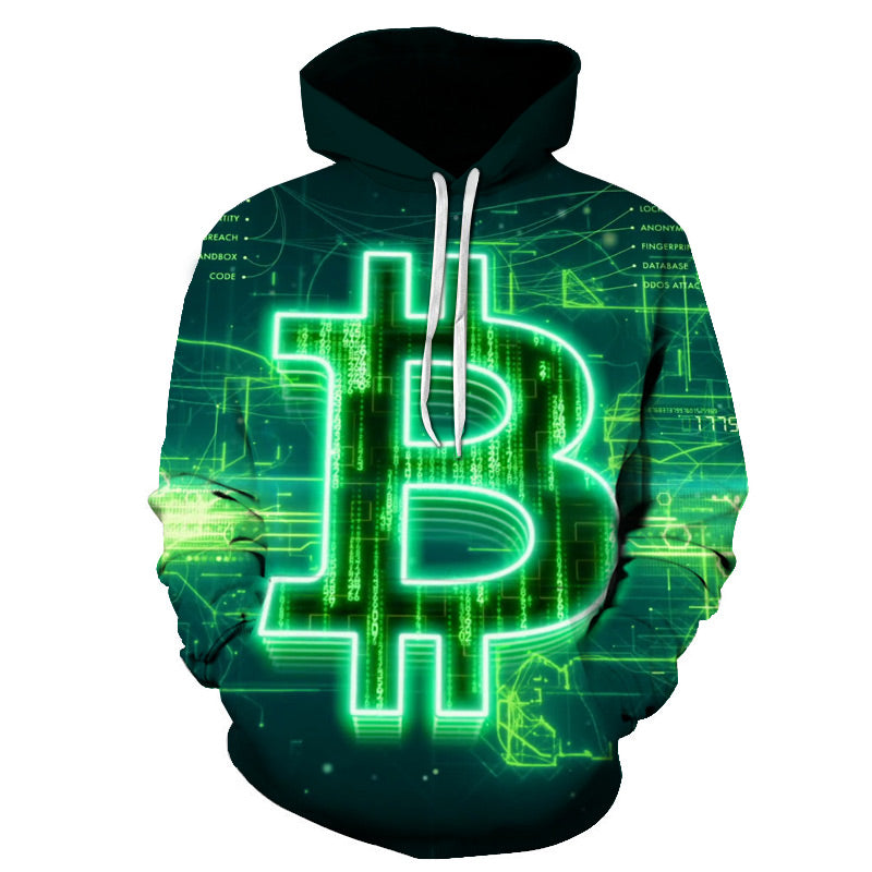 Bitcoin 3d Printed Cool Hoodies