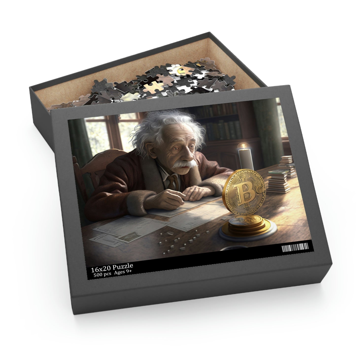 Einstein And Bitcoin 500 piece puzzle