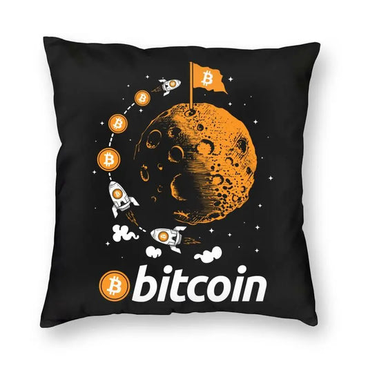 Bitcoin To The Moon Pillow Case