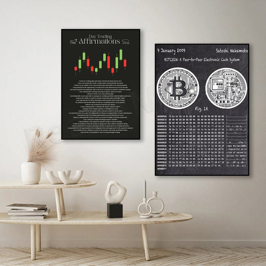 Bitcoin Patent Wall Decor Poster