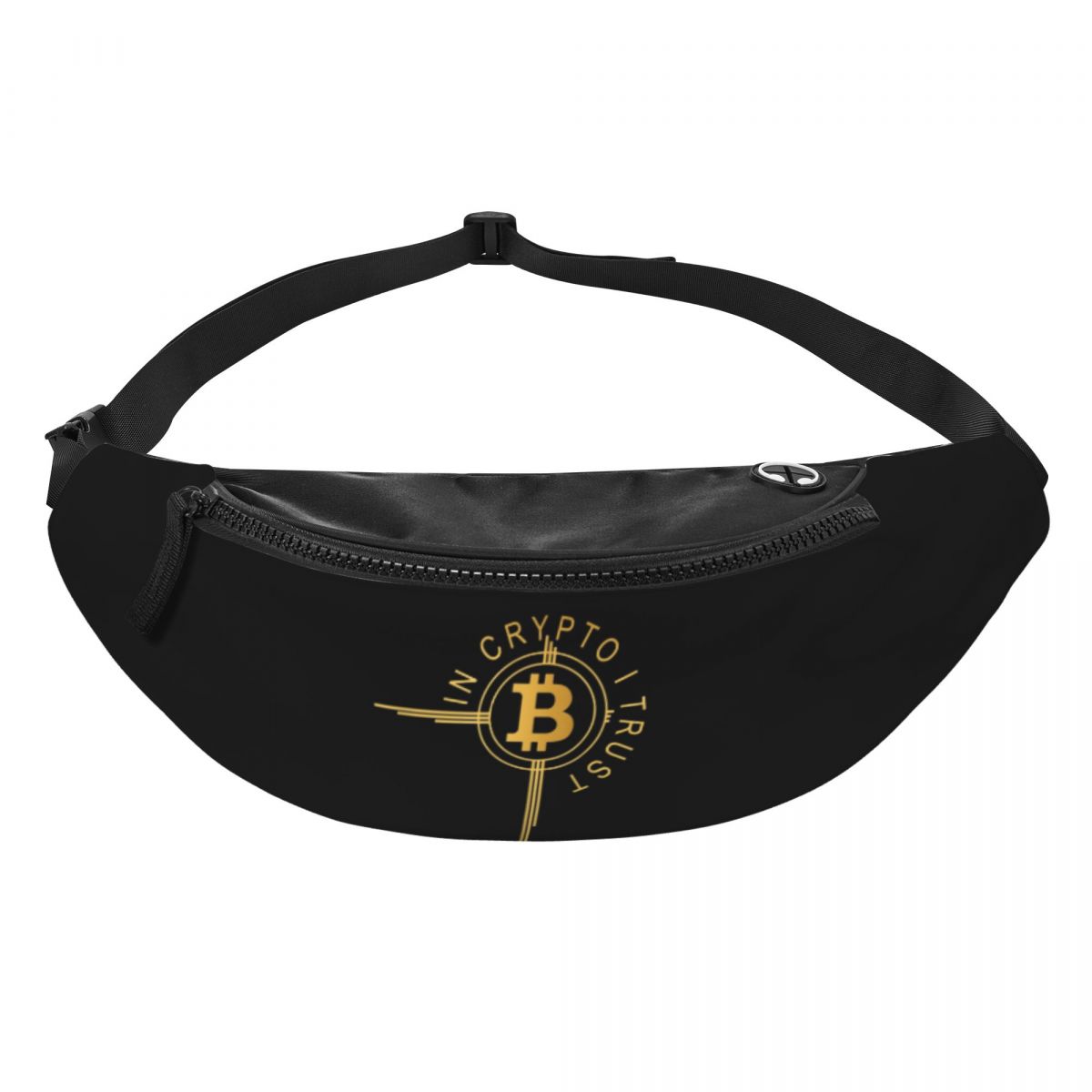 Cool In Crypto I Trust Bitcoin Fanny Pack for Cycling Camping