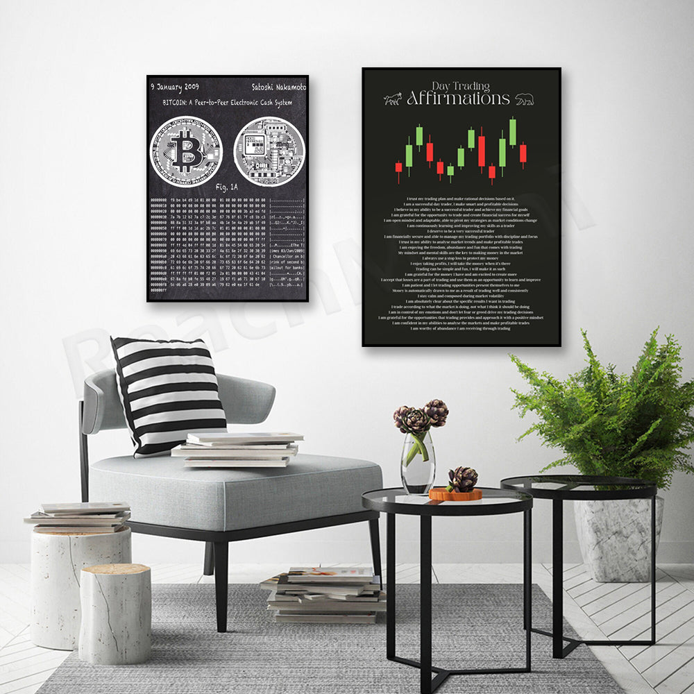 Bitcoin Patent Wall Decor Poster