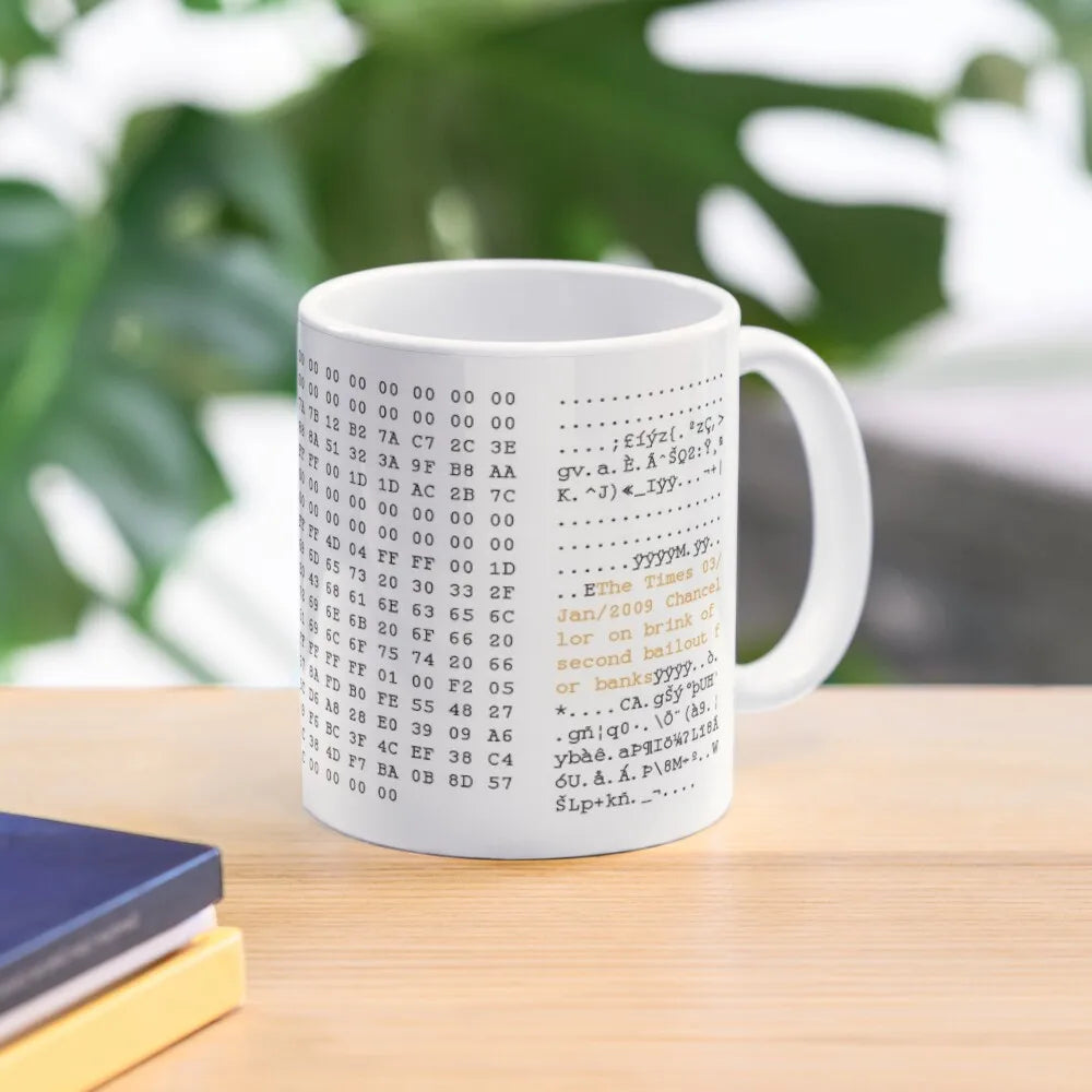 Bitcoin Genesis Block Raw Hex Block Data Mug