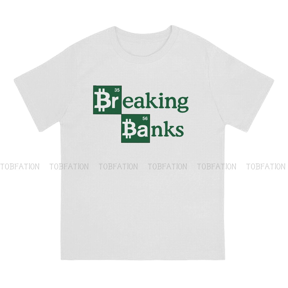Bitcoin Breaking Banks Polyester T-Shirts