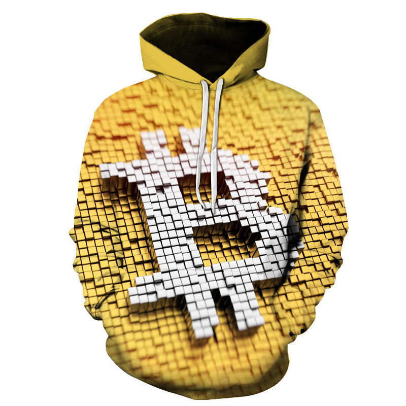 Bitcoin 3d Printed Cool Hoodies