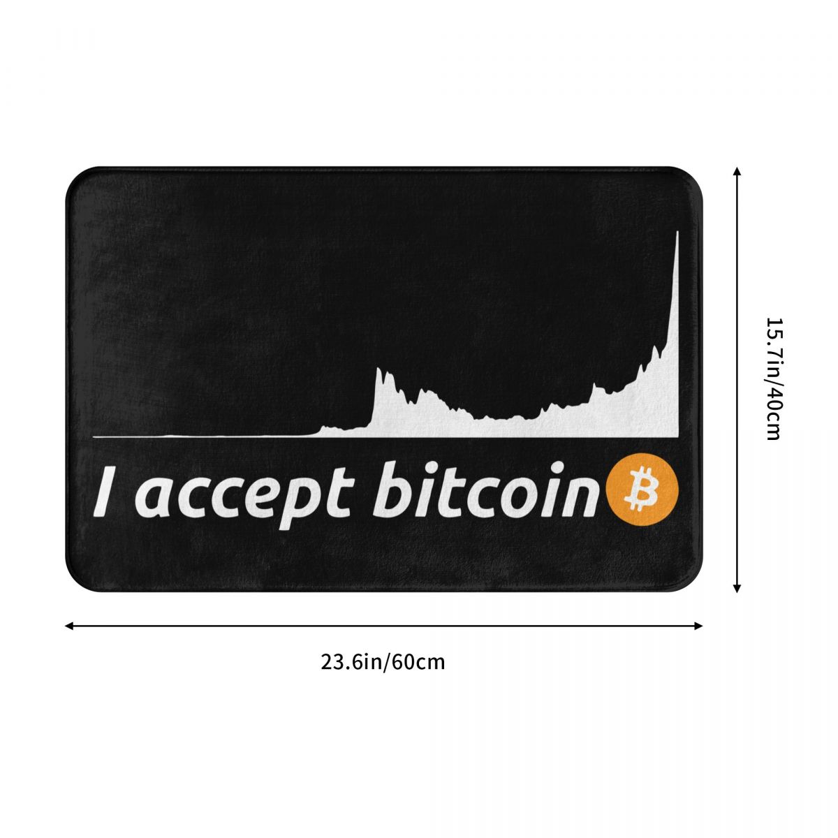 Bitcoin Logo Doormat Anti-slip Floor Rug