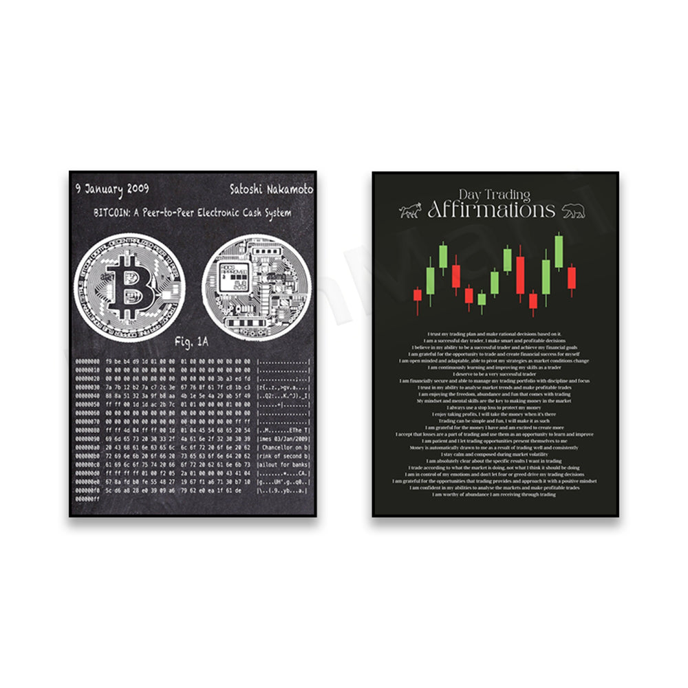 Bitcoin Patent Wall Decor Poster