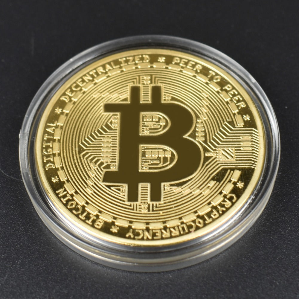 Bitcoin Coin With Showing Stand